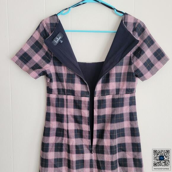 Lulus Extra Credit Black & Red Plaid Short Sleeve Mini Dress - Picture 4 of 5